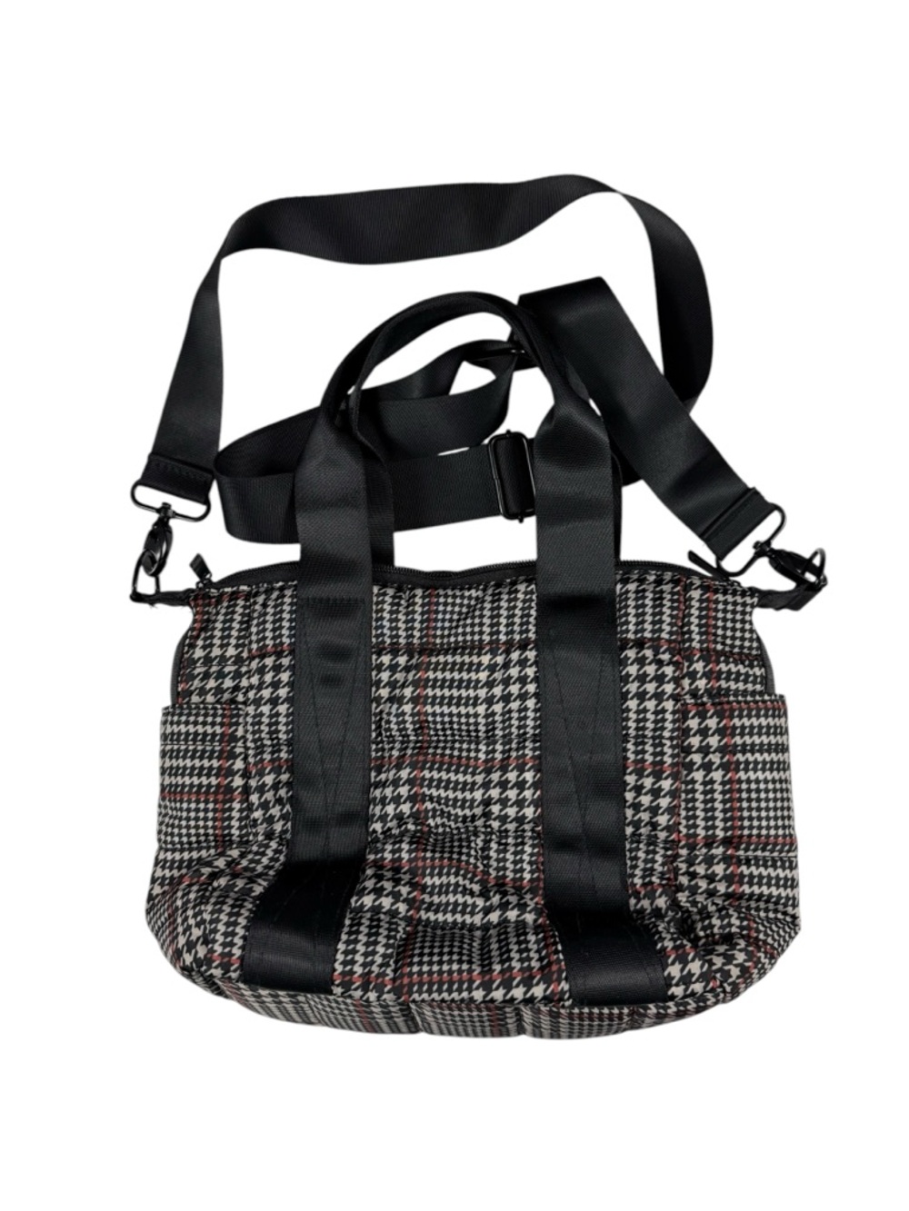 My Tagalongs Plaid Nylon Crossbody/Tote bag